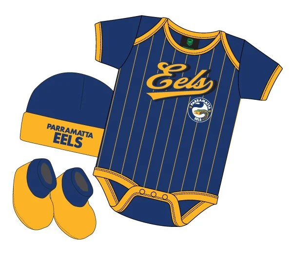 NRL 3 Piece 'Lullaby' Set - Parramatta Eels - Infant - Baby