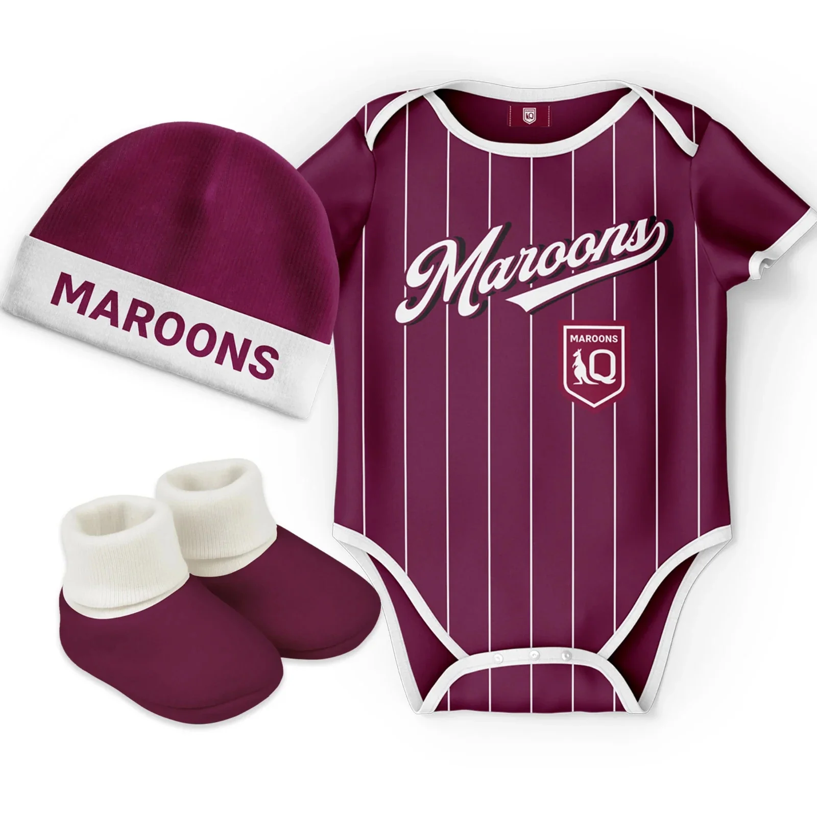 NRL 3 Piece 'Lullaby' Set - Queensland Maroons - QLD - Infant - Baby