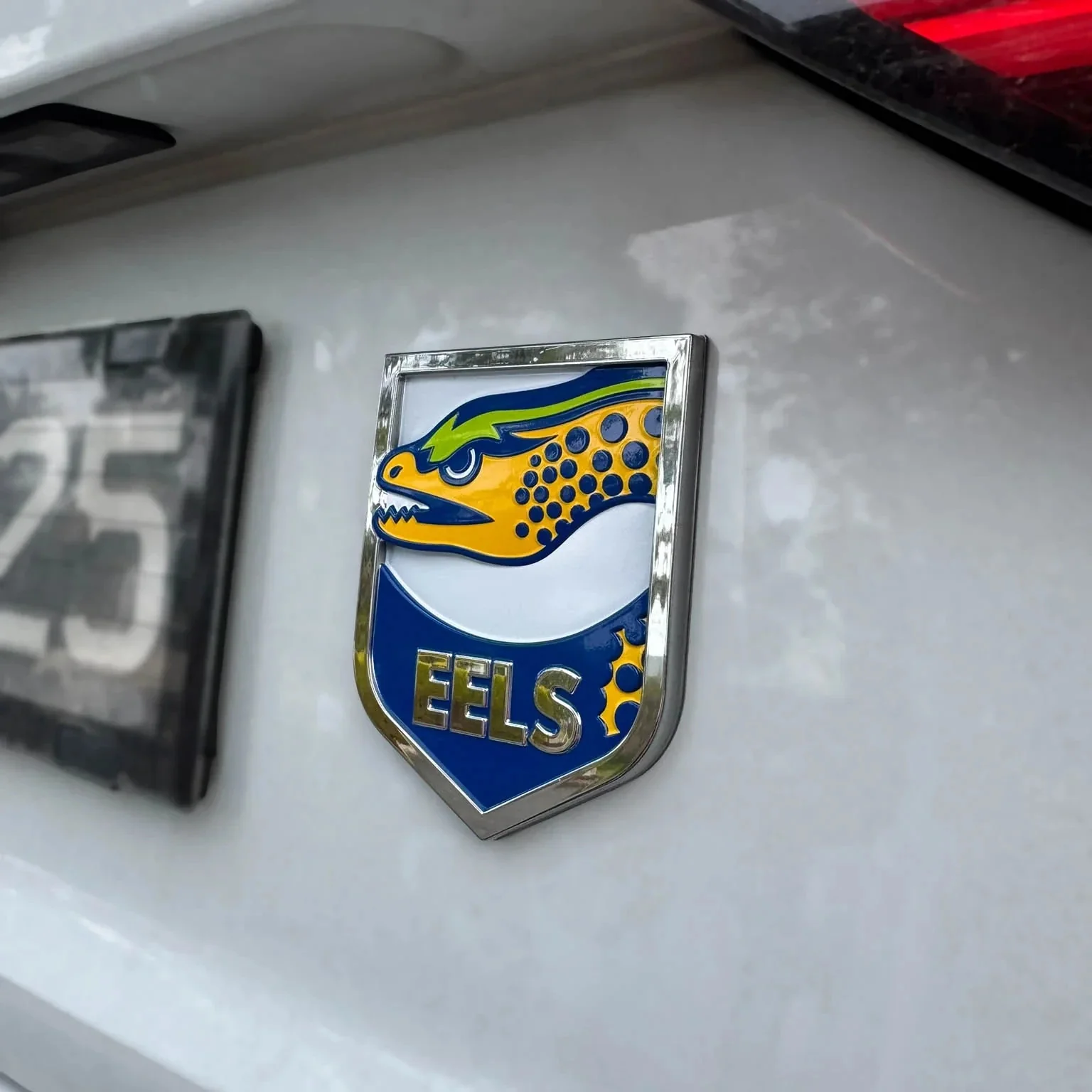NRL 3D Chrome Emblem  Paramatta Eels  Supporter Car Badge - Image 2