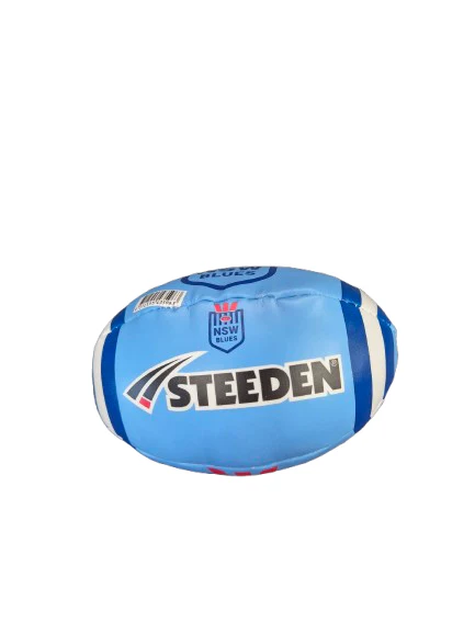 NRL 6 Inch Supporter Sponge Football - New South Wales Blues - Ball - NSW - Image 2
