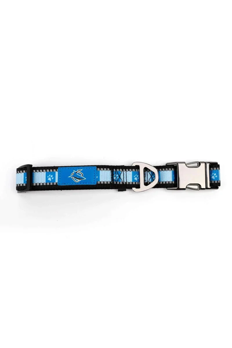 NRL Adjustable Dog Collar - Cronulla Sharks - Small & Large - Image 2