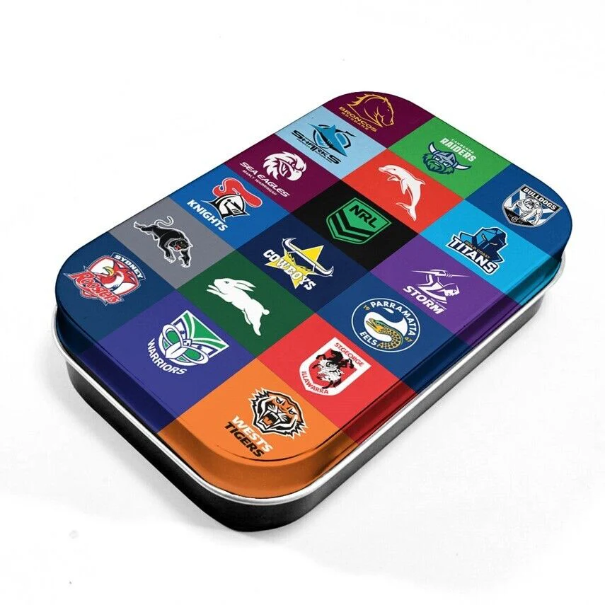 NRL All Team Playing Card Tin - Playing Card Case - Team Logo Tin - Image 2