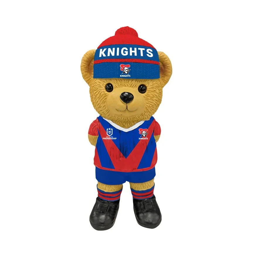 NRL Bear Statue - Newcastle Knights - Polyresin - 22cm - Image 2