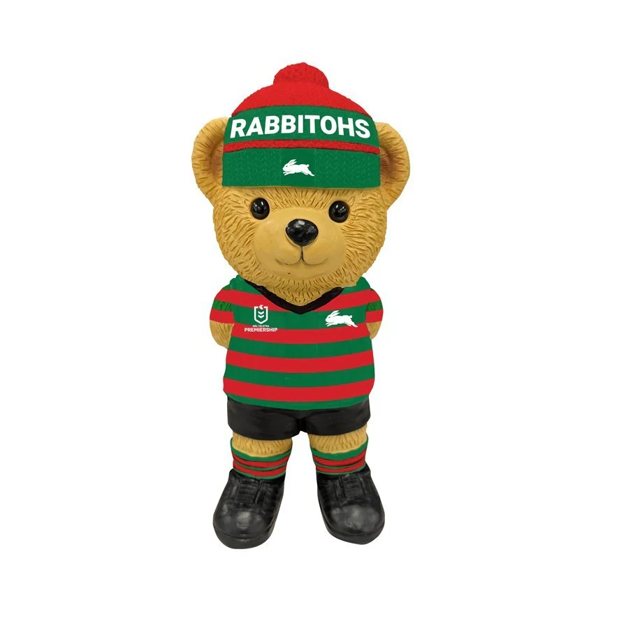 NRL Bear Statue - South Sydney Rabbitohs - Polyresin - 22cm - Image 2