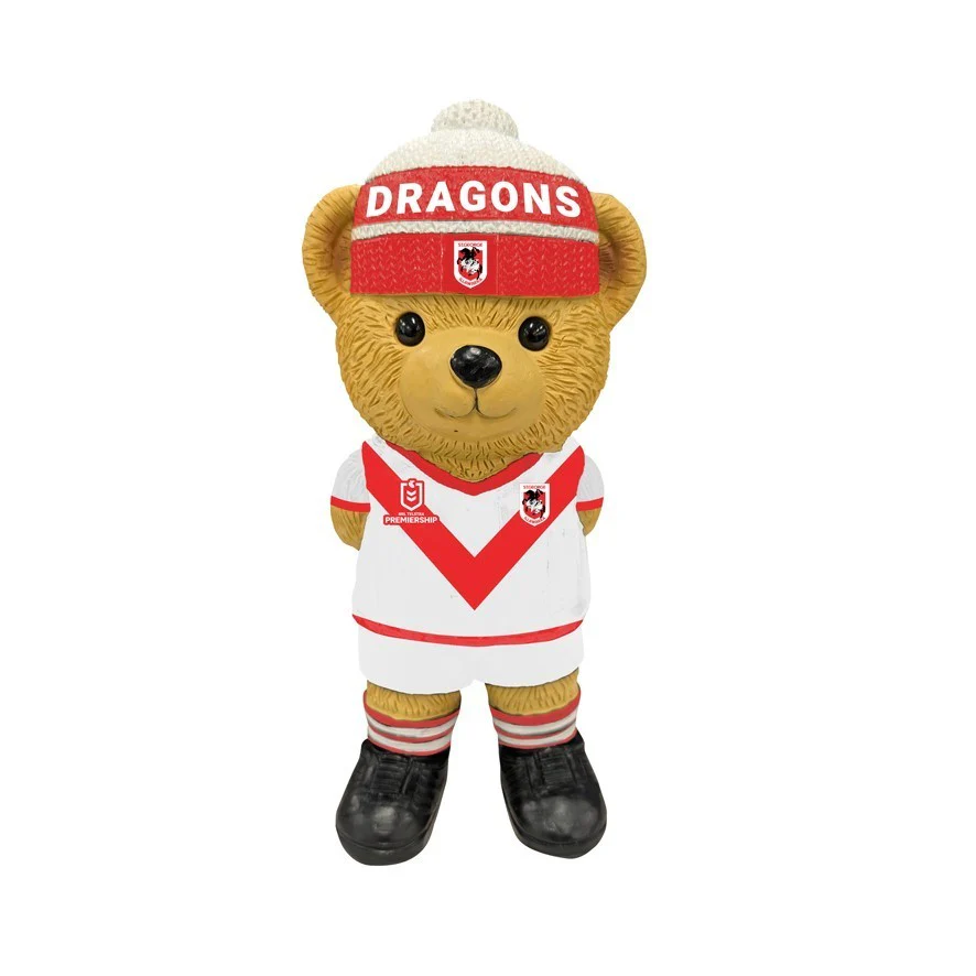 NRL Bear Statue - St George Illawarra Dragons - Polyresin - 22cm - Image 2