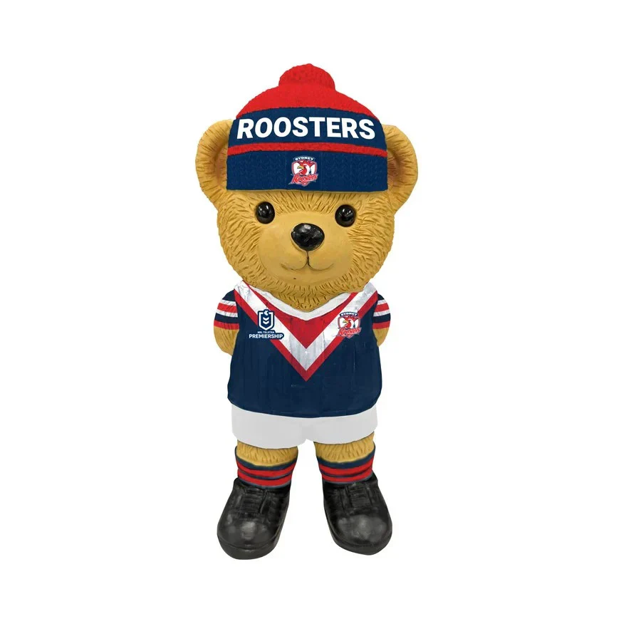 NRL Bear Statue - Sydney Roosters - Polyresin - 22cm - Image 2