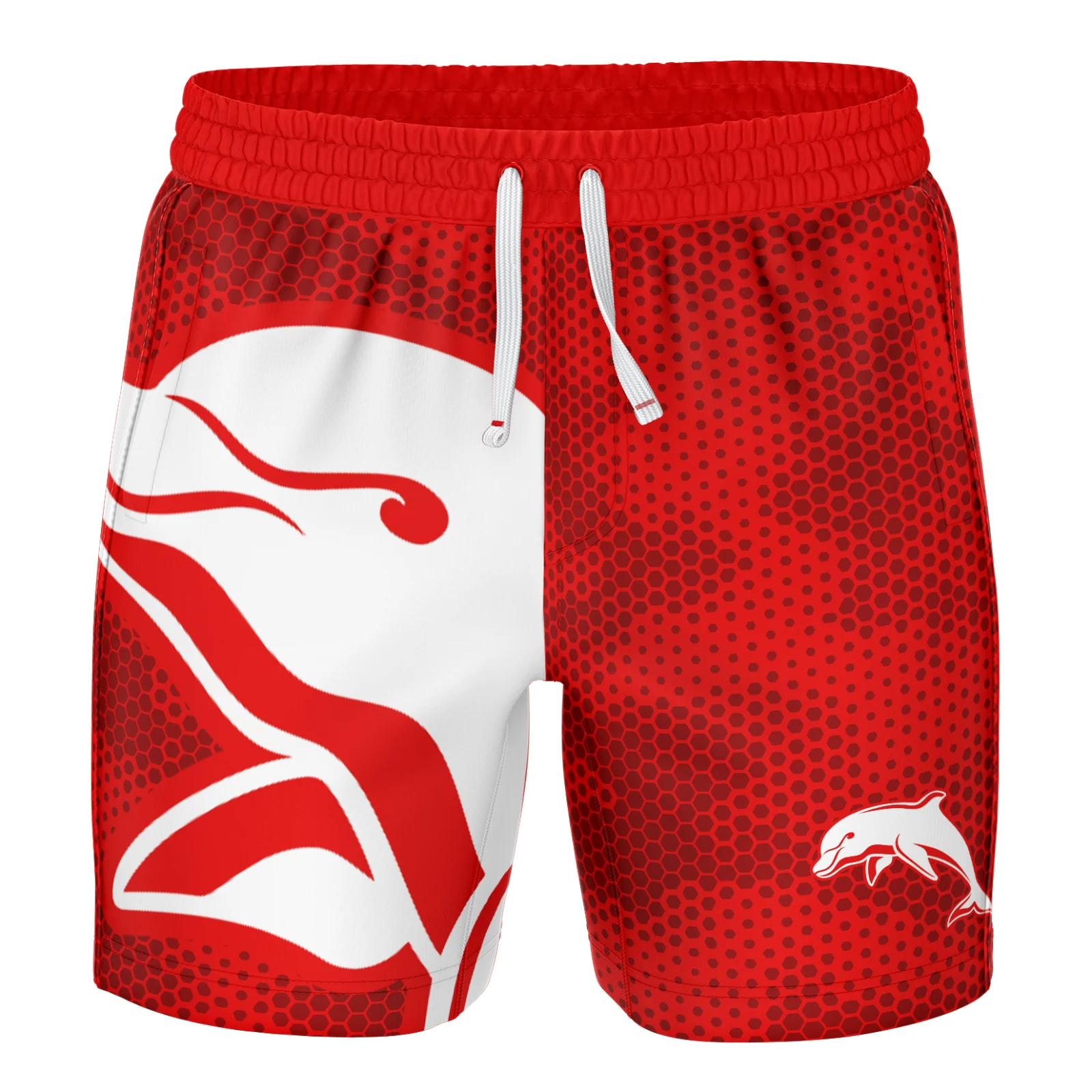 NRL 'Big Shot' Volley Shorts - Dolphins - Swim - Adult
