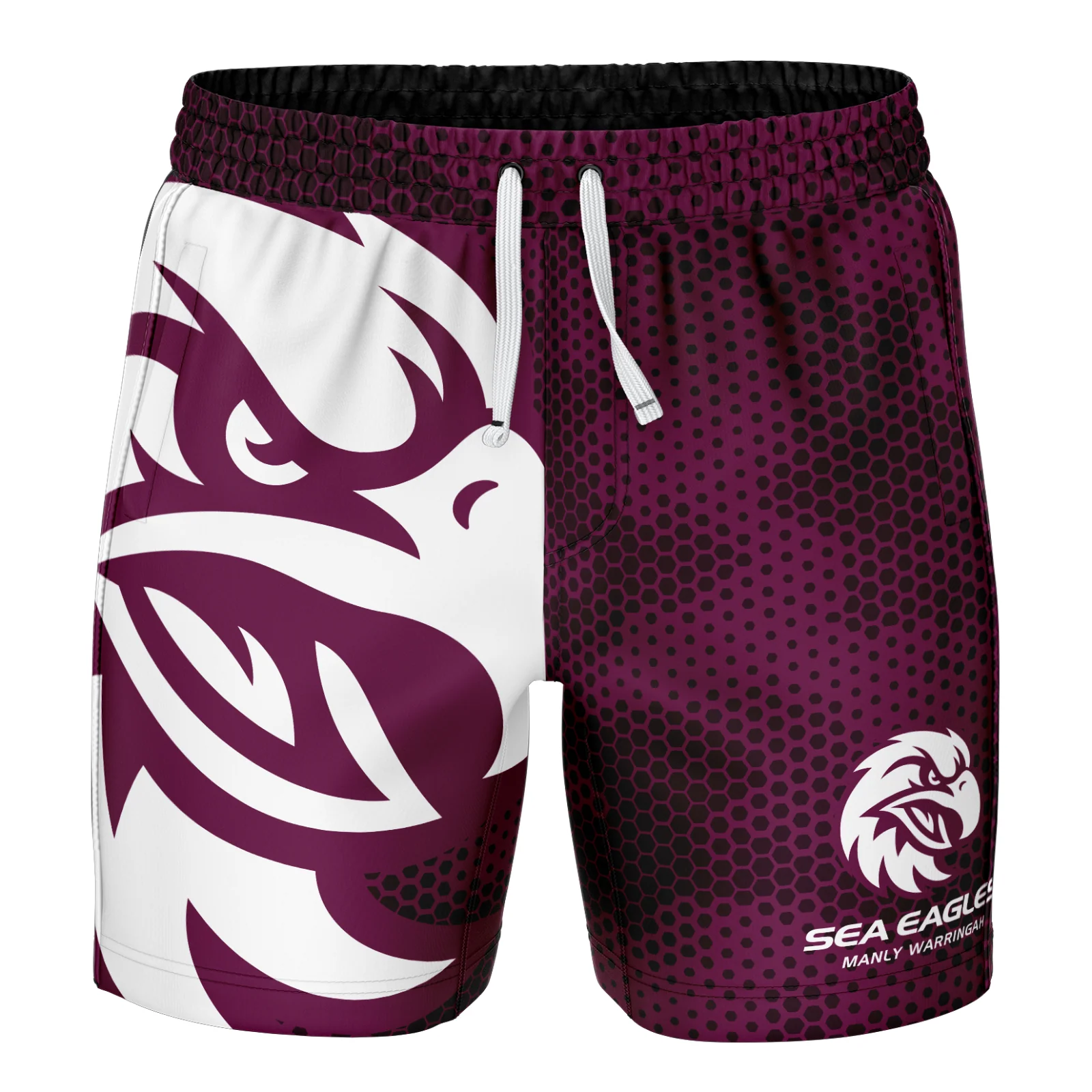 NRL 'Big Shot' Volley Shorts - Manly Sea Eagles - Swim - Adult
