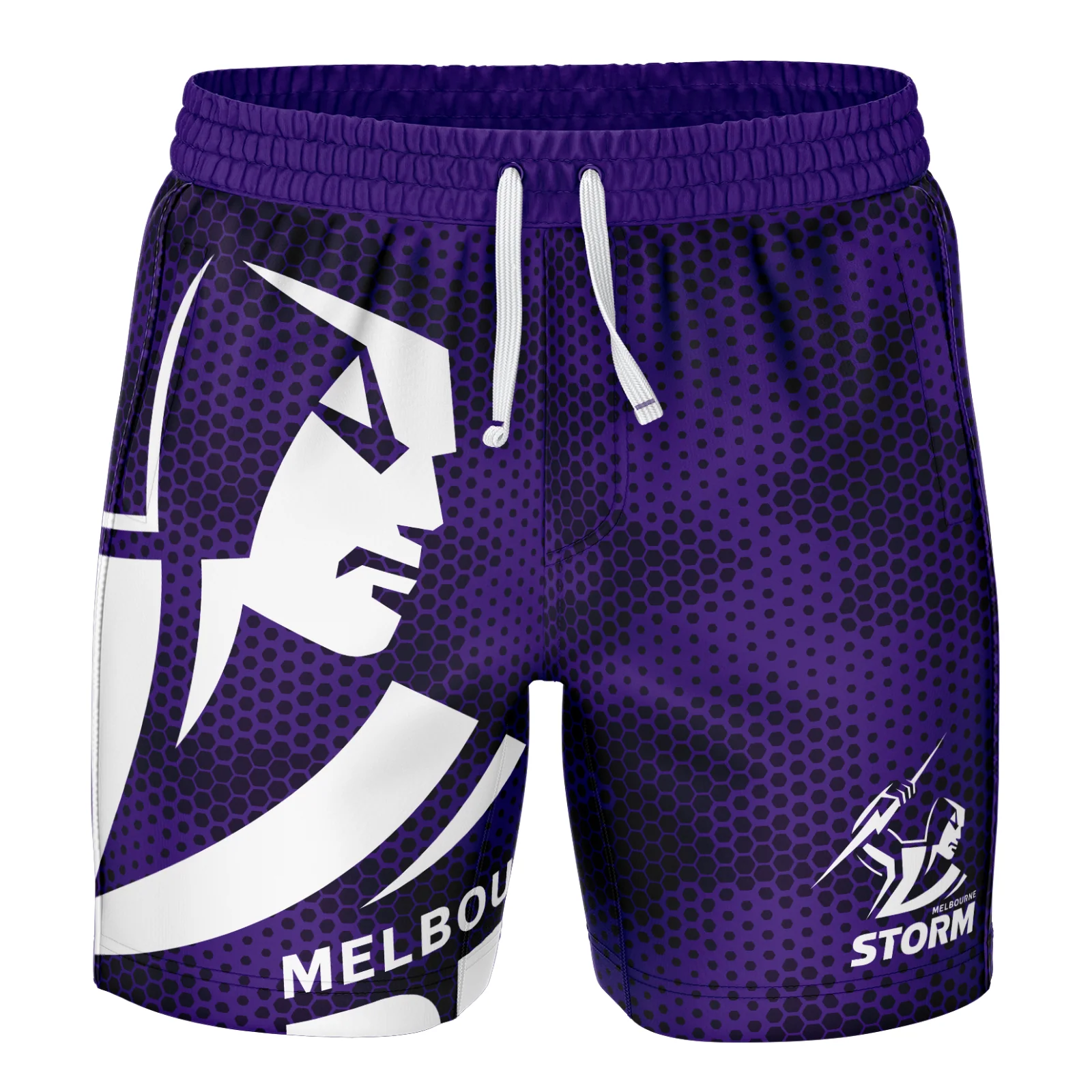 NRL 'Big Shot' Volley Shorts - Melbourne Storm - Swim - Adult