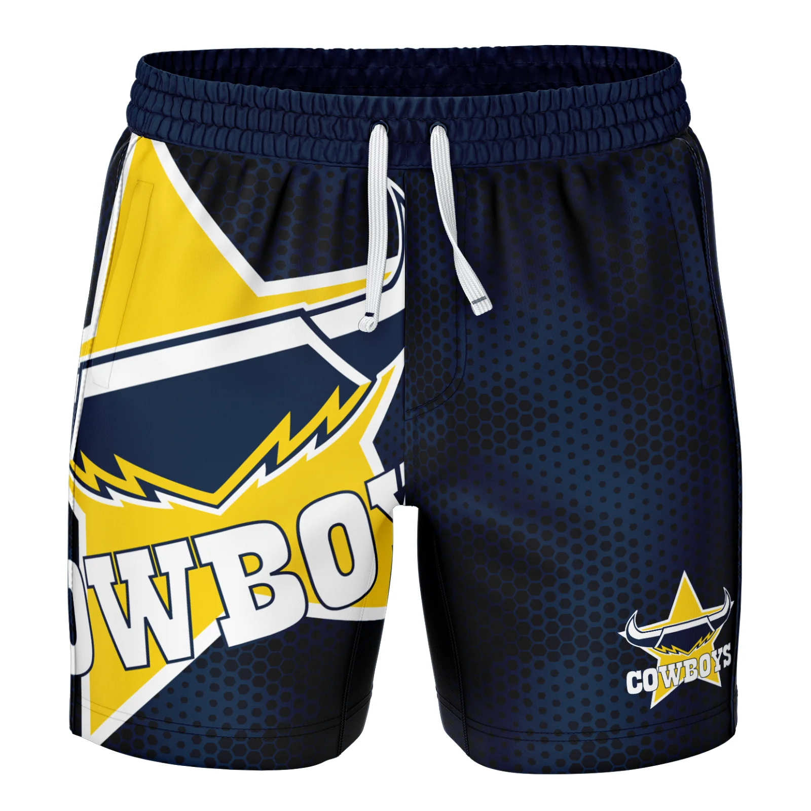 NRL 'Big Shot' Volley Shorts - North Queensland Cowboys - Swim - Adult