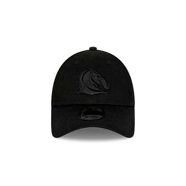 NRL Black on Black Cap - Brisbane Broncos - Adult - Unisex - 9FORTY - Hat - Image 2