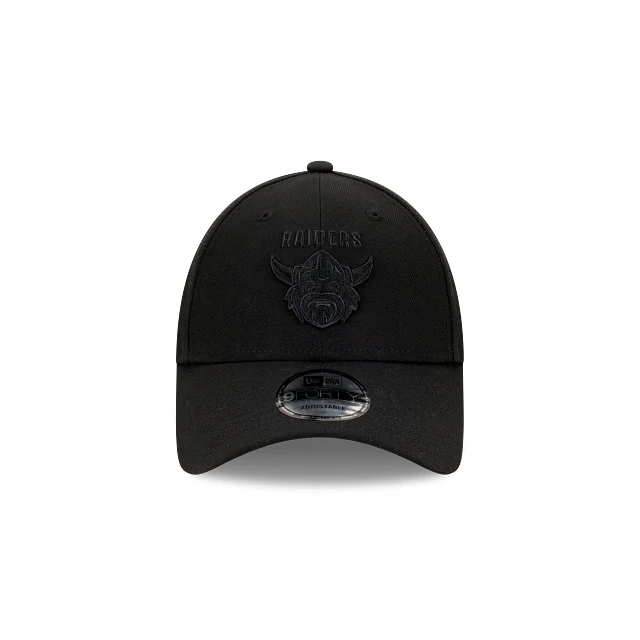 NRL Black on Black Cap - Canberra Raiders - Adult - Unisex - 9FORTY - Hat - Image 2
