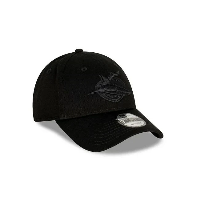 NRL Black on Black Cap - Cronulla Sharks - Adult - Unisex - 9FORTY - Hat - Image 3