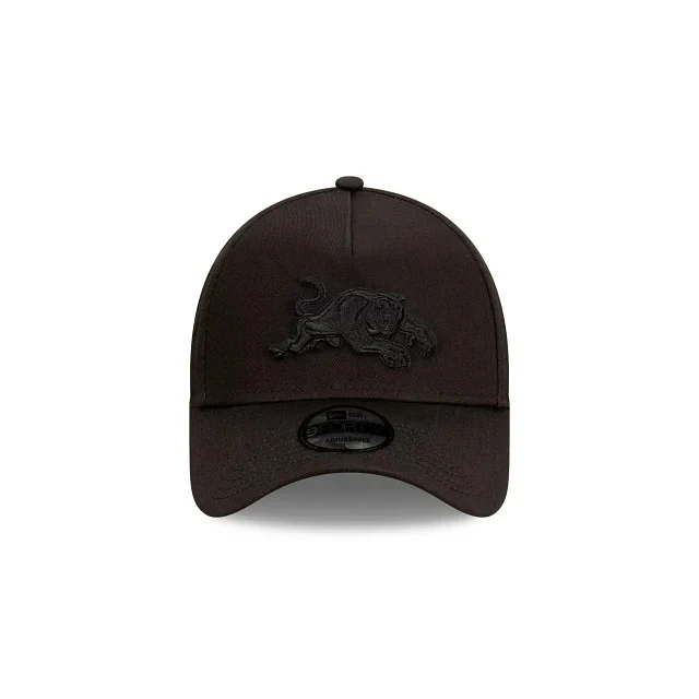 NRL Black on Black Cap - Penrith Panthers - Adult - Unisex - 9FORTY - Hat - Image 2