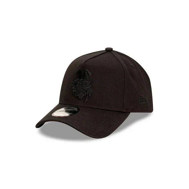 NRL Black on Black Cap - St George Illawarra Dragons - Adult -Unisex -9FORTY-Hat