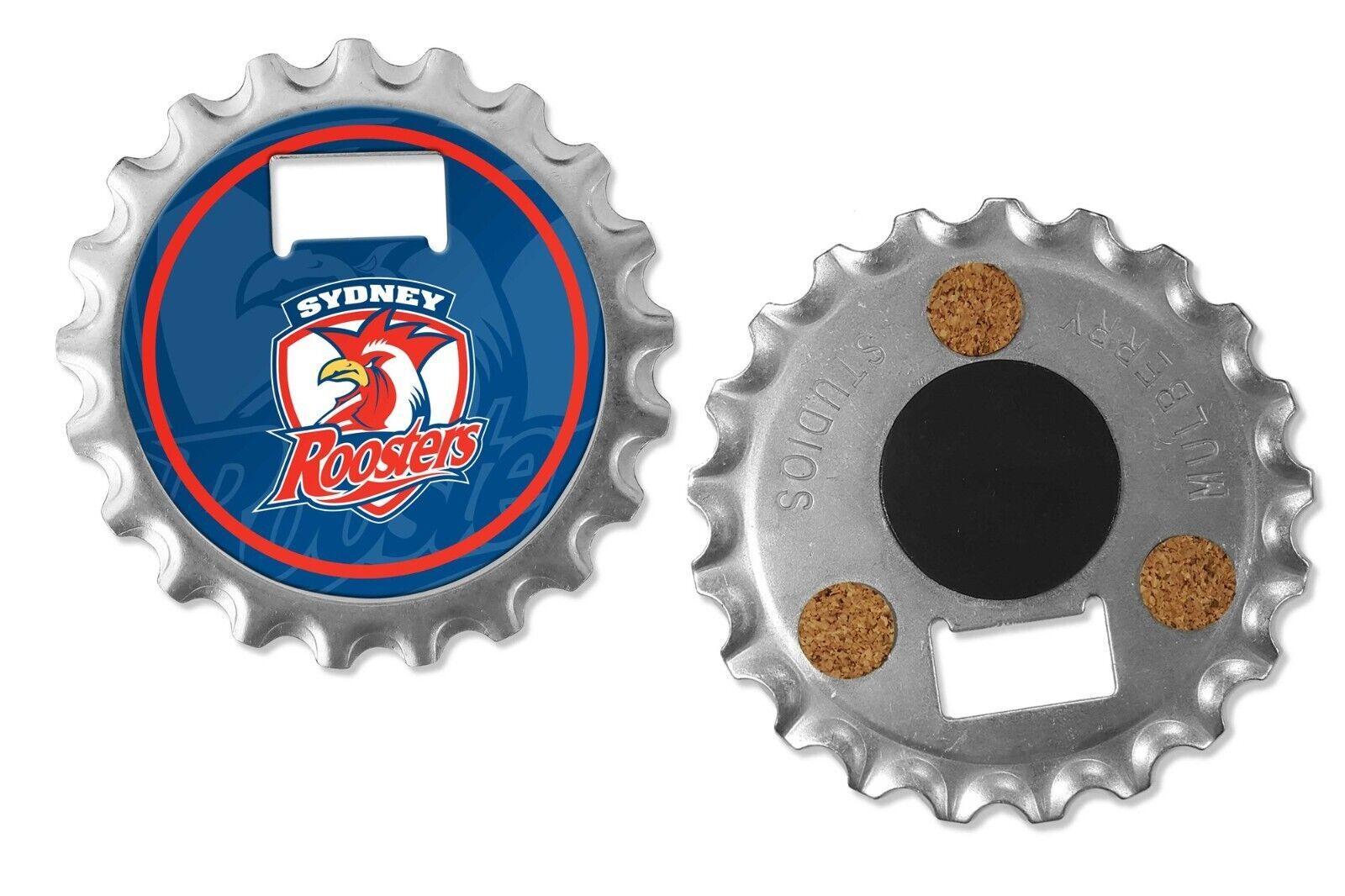 NRL Bottle Opener, Magnet & Coaster - Sydney Roosters - Rugby League - Image 2