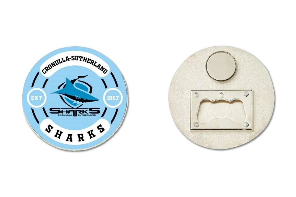 NRL Bottle Opener Magnet - Cronulla Sharks - Rugby League - Image 2