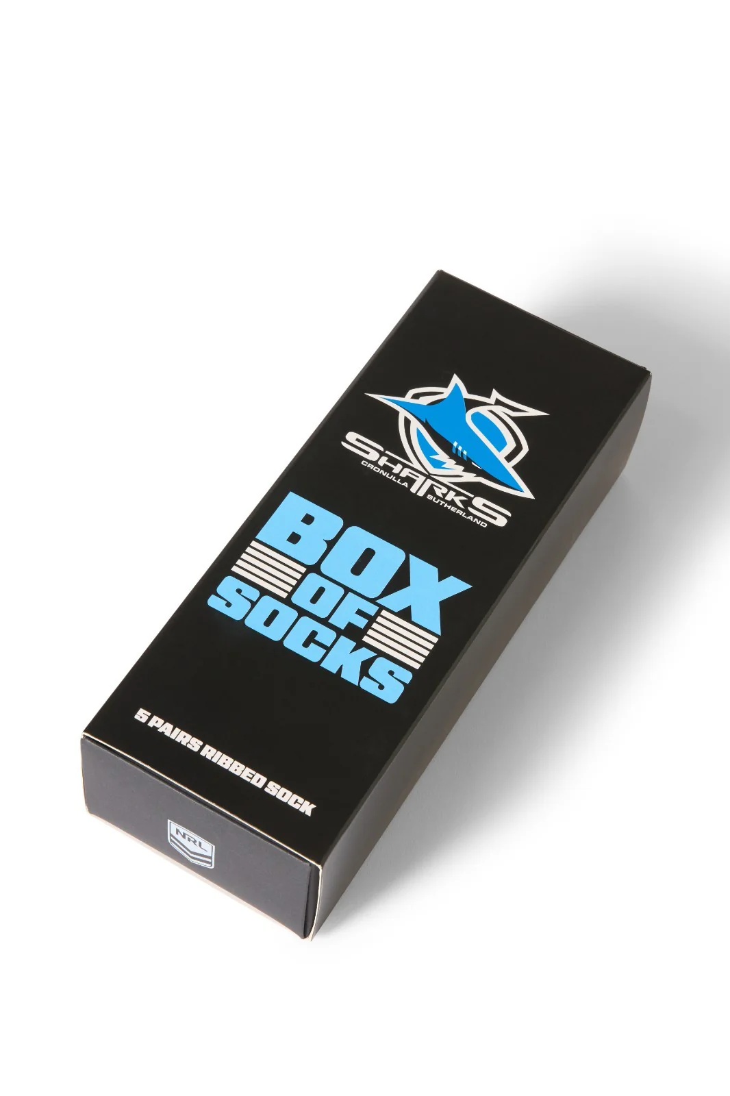 NRL Box Of 5 Socks - Cronulla Sharks - One Size Fits Most - Gift Box - Image 2