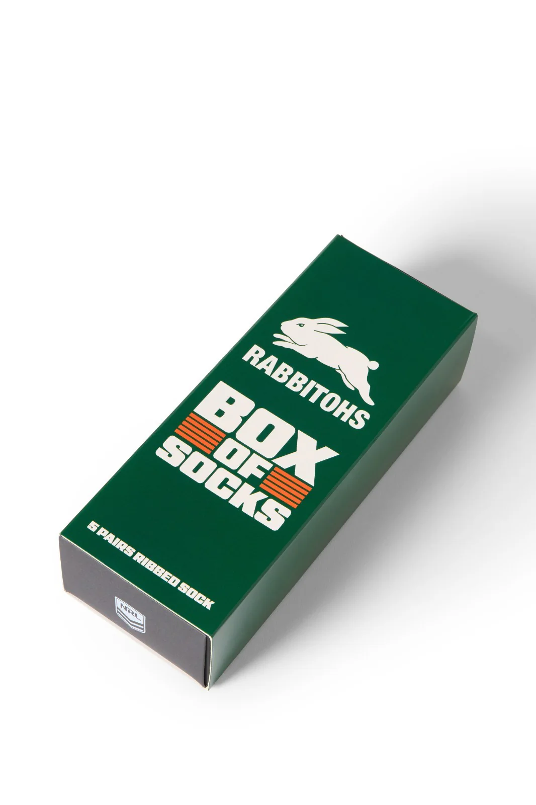 NRL Box Of 5 Socks - South Sydney Rabbitohs - One Size Fits Most - Gift Box - Image 2