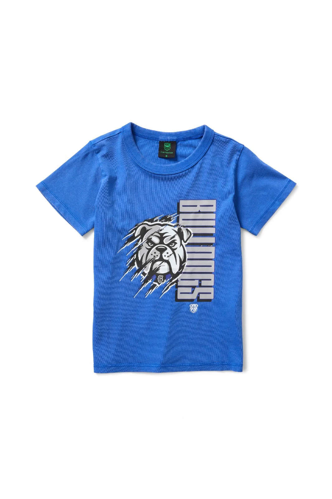 NRL Canterbury Bulldogs - Washed Shred Tee Shirt - Youth Kids - Cotton T-Shirt