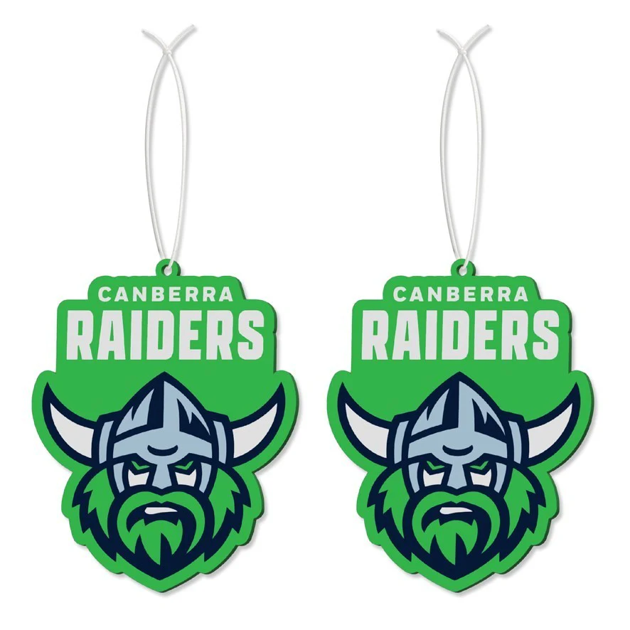 NRL Car Air Freshener 2 Pack - Canberra Raiders - Scented - Set of Two - Image 2