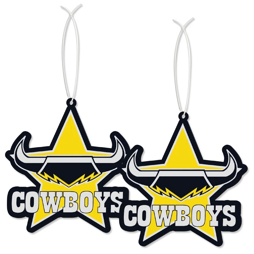 NRL Car Air Freshener 2 Pack - North Queensland Cowboys - Scented - Set of Two - Image 2