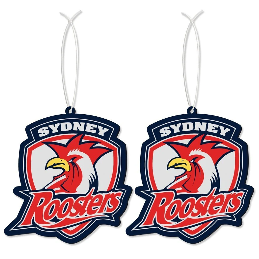 NRL Car Air Freshener 2 Pack - Sydney Roosters - Scented - Set of Two - Image 2