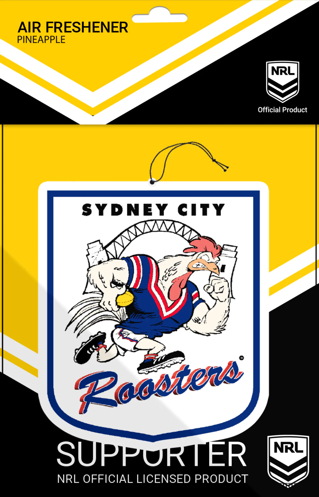 NRL Car Air Freshener - Sydney Roosters - Rugby League - Retro - Image 2