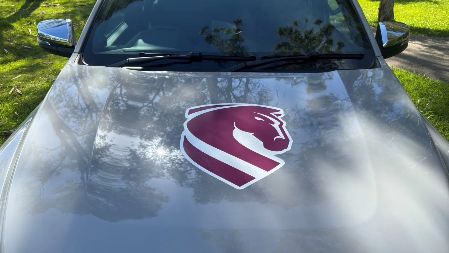 NRL Car Monster Decal - Brisbane Broncos - Sticker - Team Logo