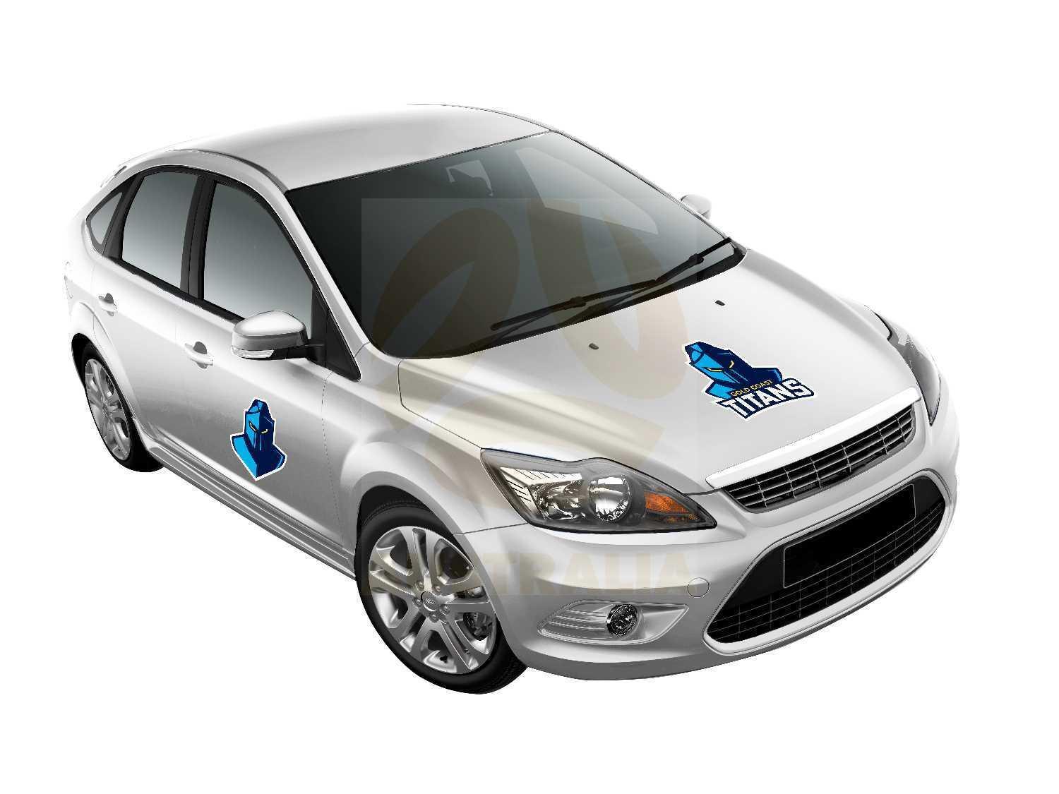 NRL Car Monster Decal - Gold Coast Titans - Sticker - Team Logo - 470mm - Image 4