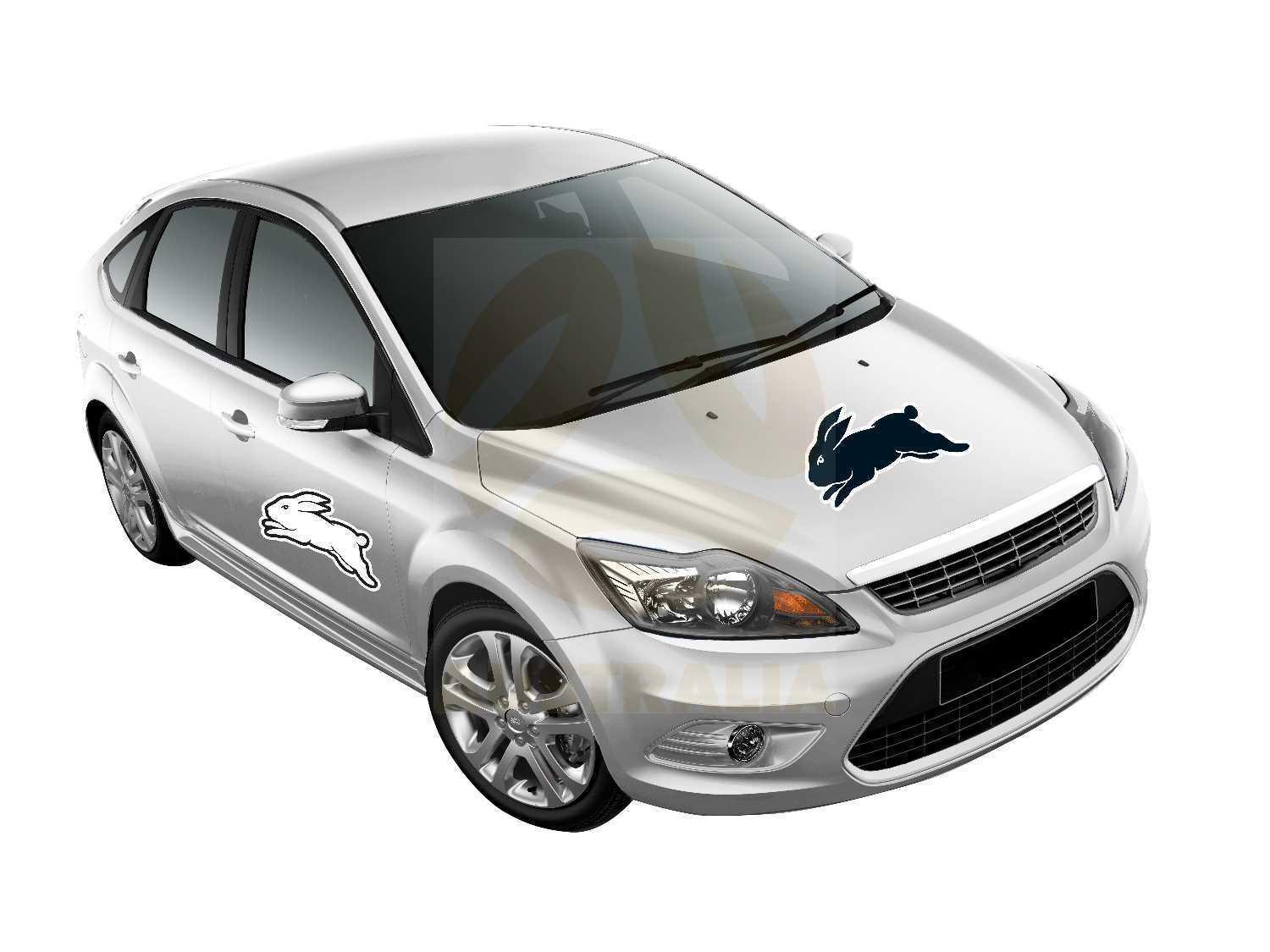 NRL Car Monster Decal - South Sydney Rabbitohs - Sticker - Team Logo - 470mm