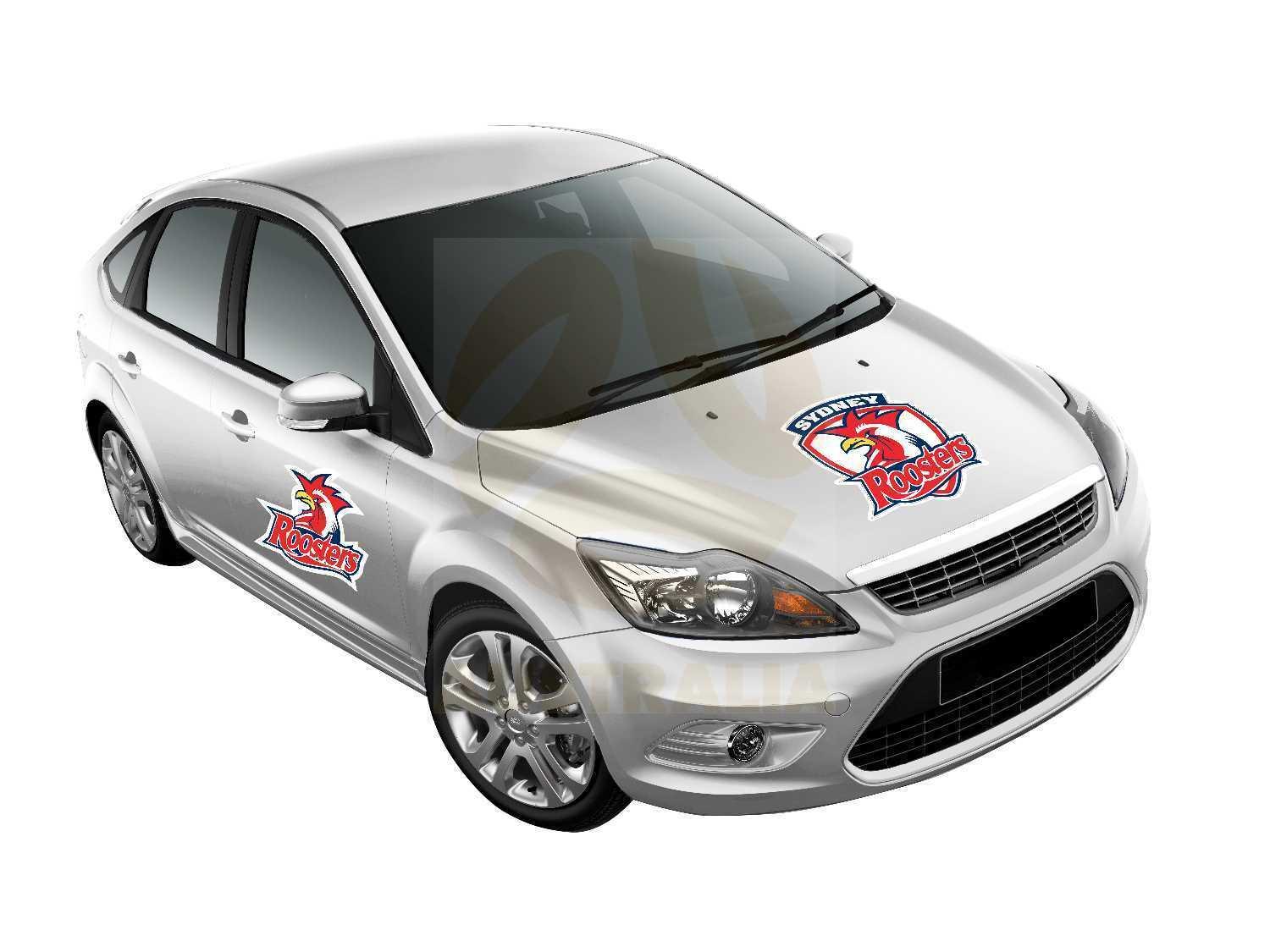 NRL Car Monster Decal - Sydney Roosters - Sticker - Team Logo - 470mm
