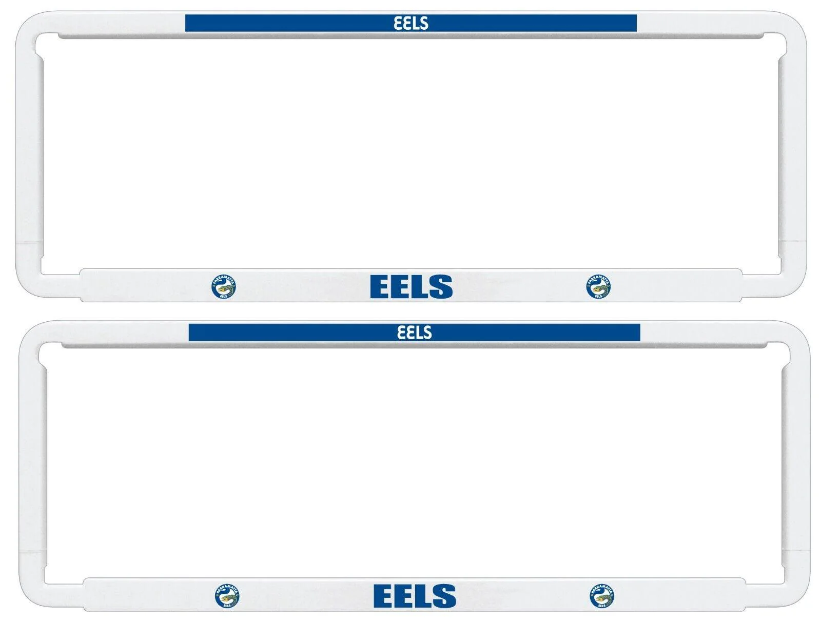 NRL Car Number Plate Frame - Set Of Two - Parramatta Eels - Front/Back