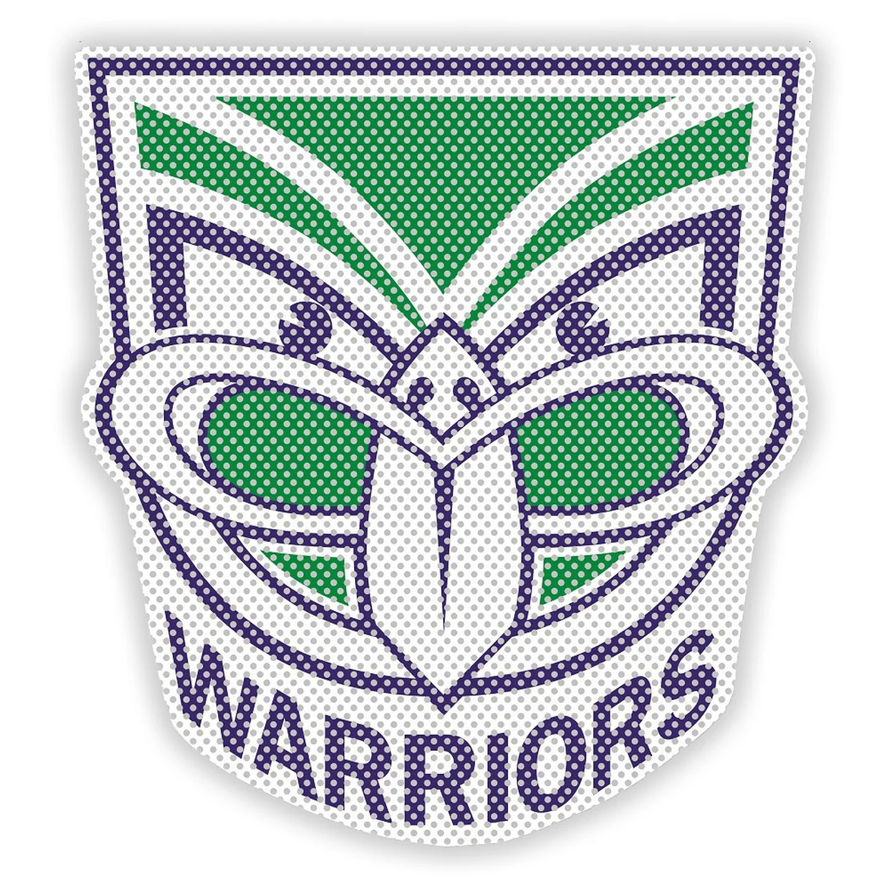 NRL Car UV Rated Decal Sticker - New Zealand Warriors - Size 14-18cm - See Thru - Image 2