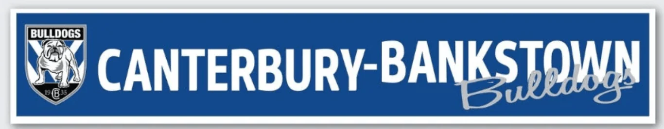 NRL Car Window Decal - Canterbury Bulldogs - Sticker 280mm - Image 2