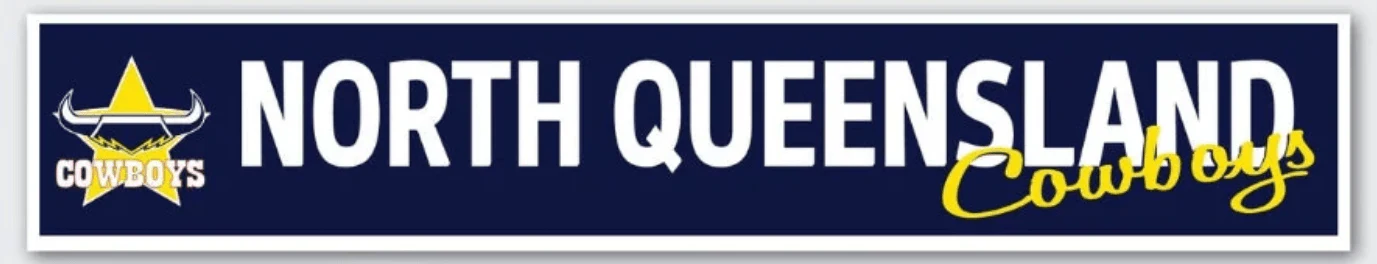 NRL Car Window Decal - North Queensland Cowboys - Sticker 280mm - Image 2