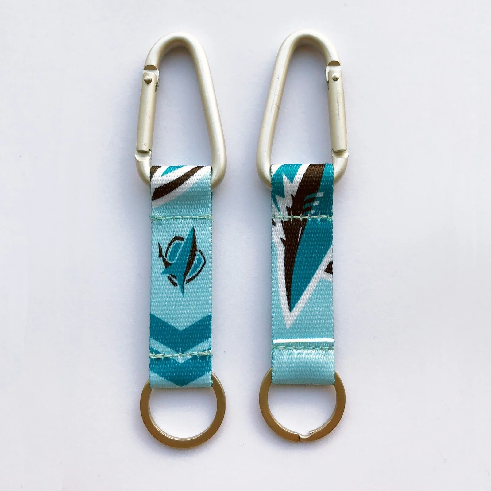NRL Carabiner Key Ring - Cronulla Sharks - Keyring - Clip and Ring - Image 2