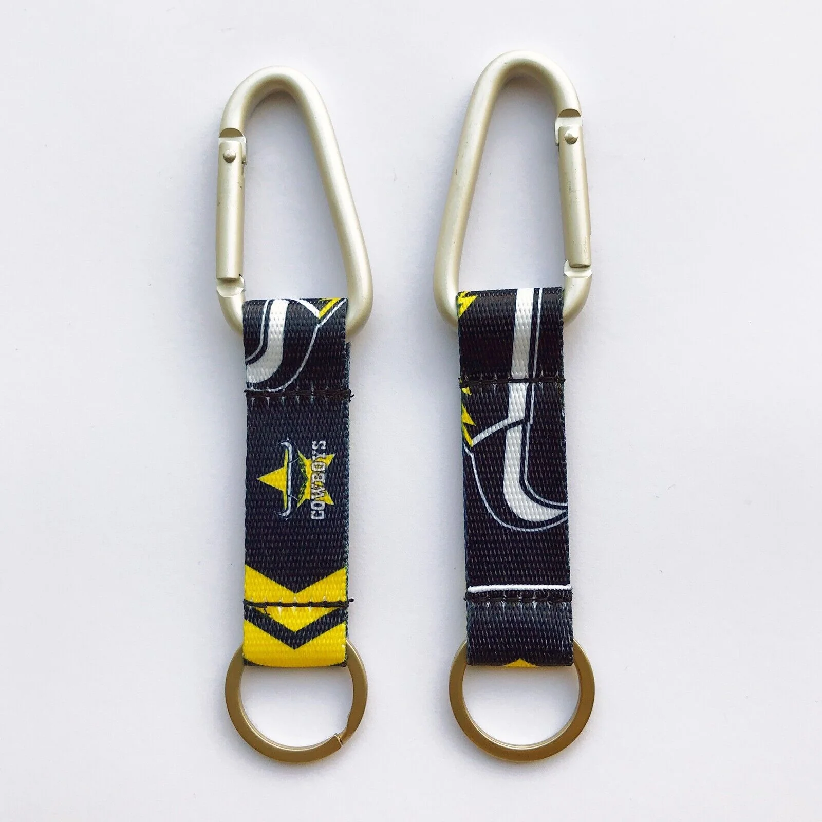 NRL Carabiner Key Ring - North Queensland Cowboys - Keyring - Clip and Ring - Image 2