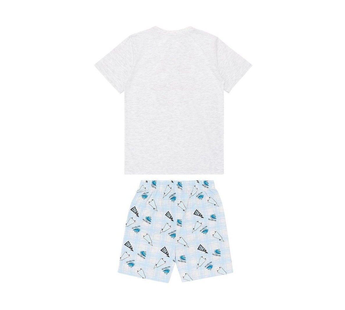 NRL Check Pyjama Set - Cronulla Sharks - Toddler - NAR - Image 2