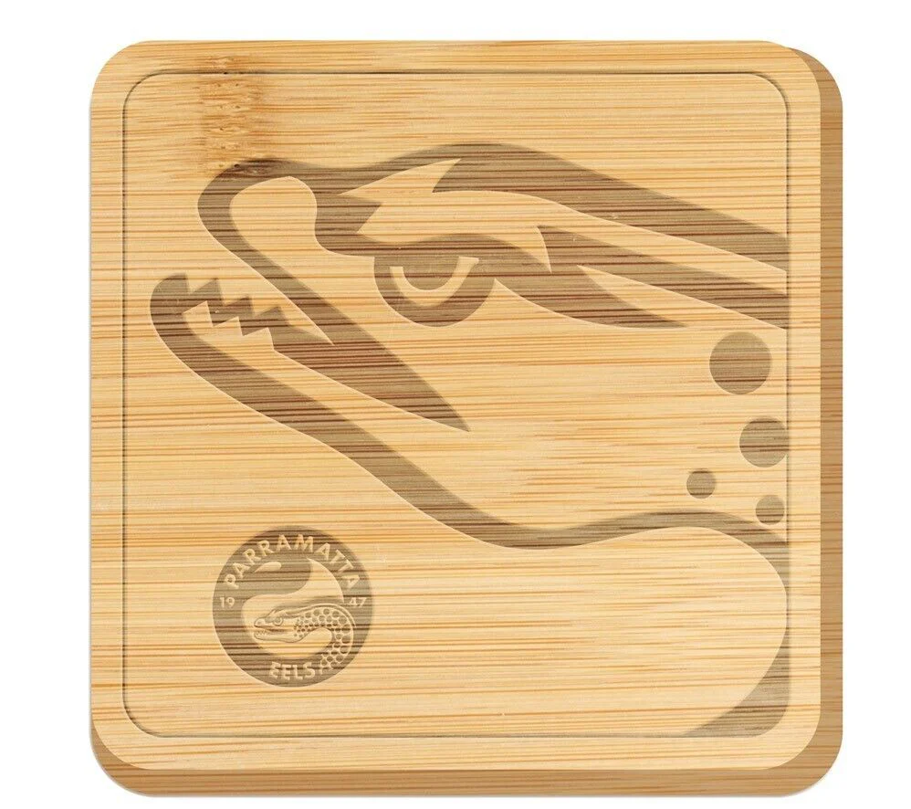 NRL Cheeseboard - Parramatta Eels - 35 x 35 x 1.5cm - Serving Board - Image 2