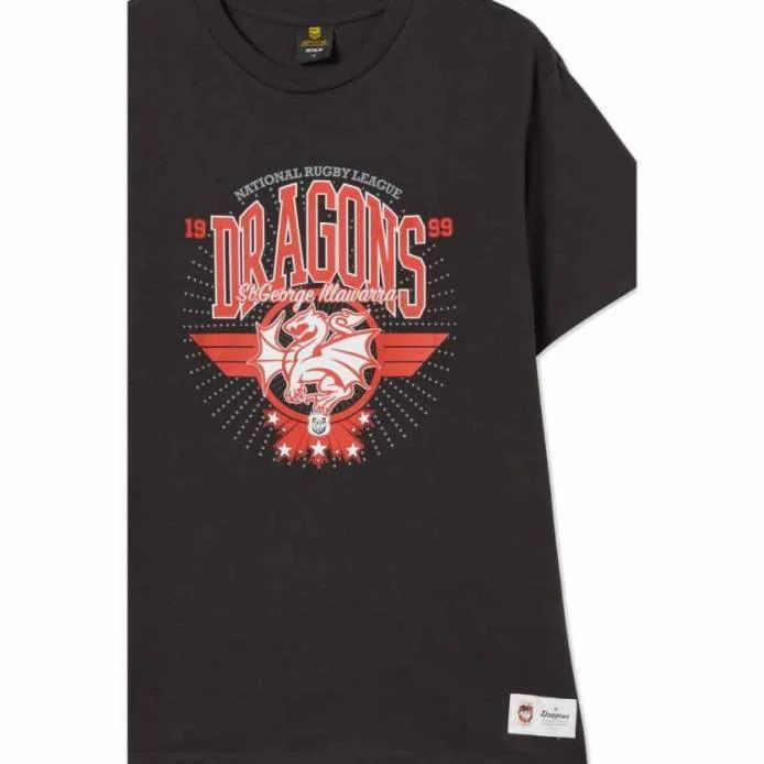 NRL Club Starburst Tee Shirt - St George Illawarra Dragons - Adult - Image 2