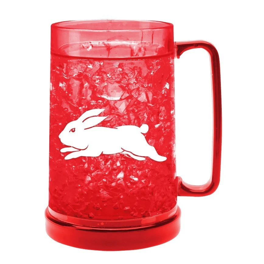 NRL Colour Freeze Mug - South Sydney Rabbitohs - 500ML - Gel Freeze Drink - Image 2