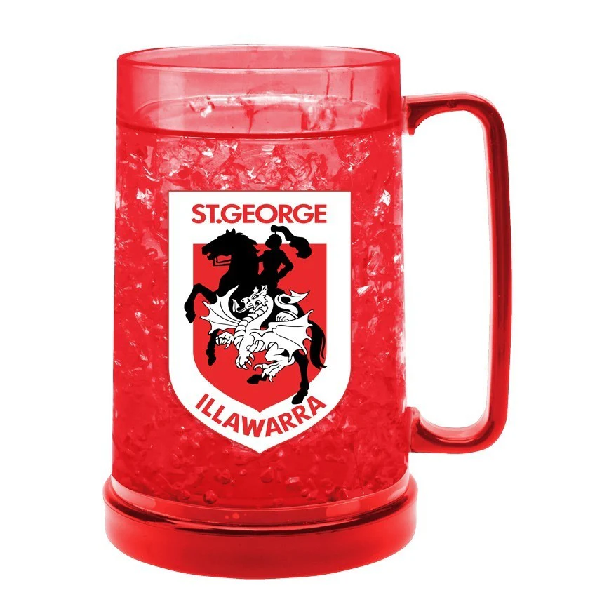 NRL Colour Freeze Mug - St George Illawarra Dragons - 500ML - Gel Freeze Drink - Image 2