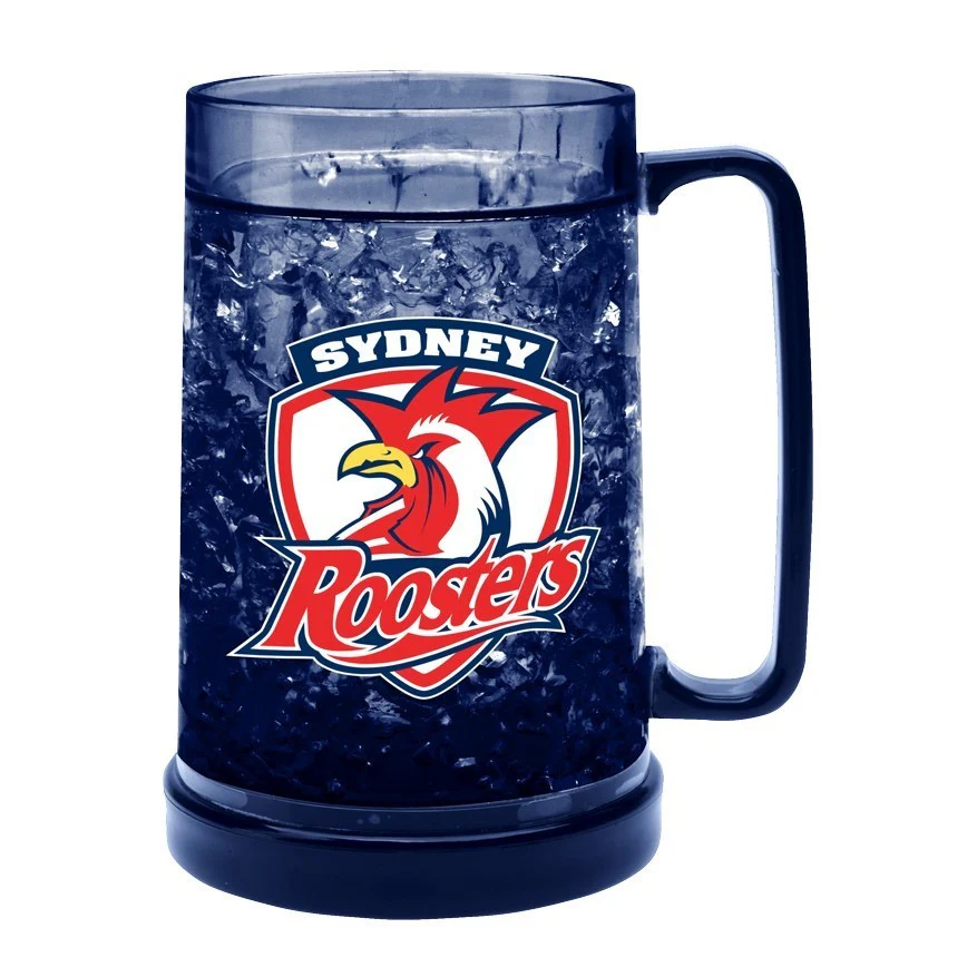 NRL Colour Freeze Mug - Sydney Roosters - 500ML - Gel Freeze Drink Cup - Image 2