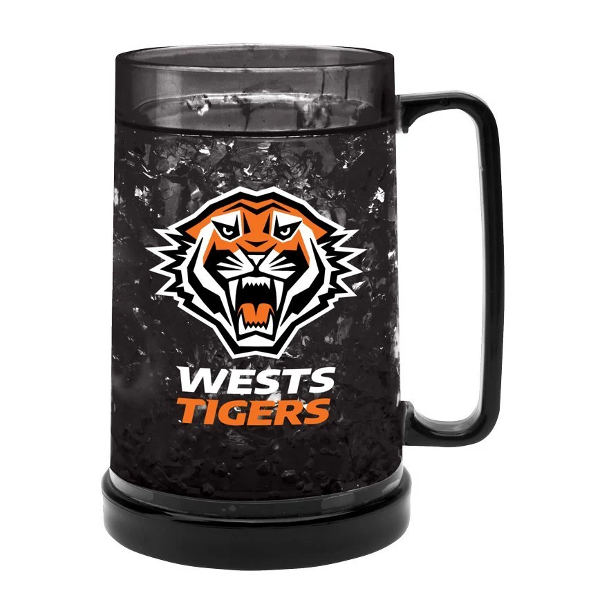 NRL Colour Freeze Mug - West Tigers - 500ML - Gel Freeze Drink Cup