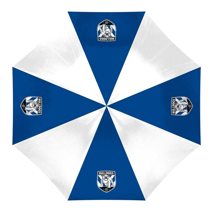 NRL Compact Umbrella - Canterbury Bulldogs - Rain - Glovebox - 60cm Length W17cm - Image 2