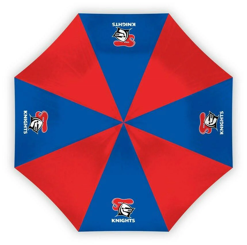 NRL Compact Umbrella - Newcastle Knights - Rain - Glovebox - 60cm Length W17cm - Image 2