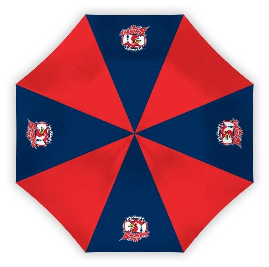 NRL Compact Umbrella - Sydney Roosters - Rain - Glovebox - 60cm Length W17cm - Image 2