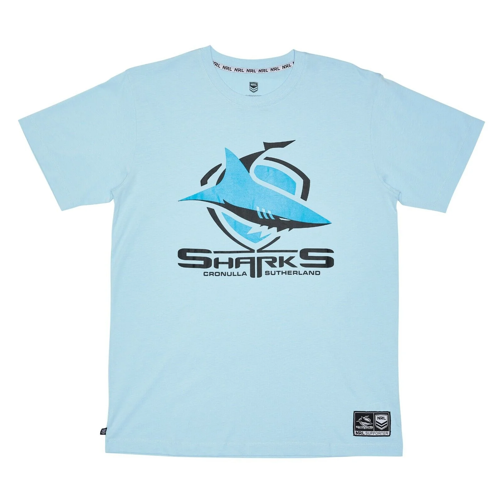 NRL Cotton Logo Tee Shirt - Cronulla Sharks - Mens - - Image 5
