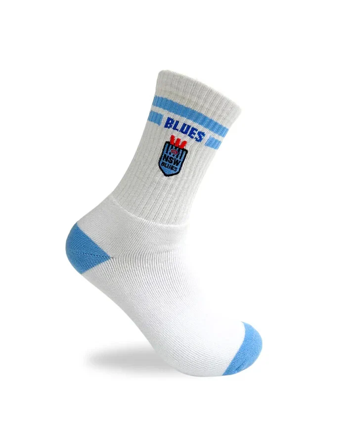NRL Crew Socks - New South Wales Blues - One Pack - NSW - Unisex